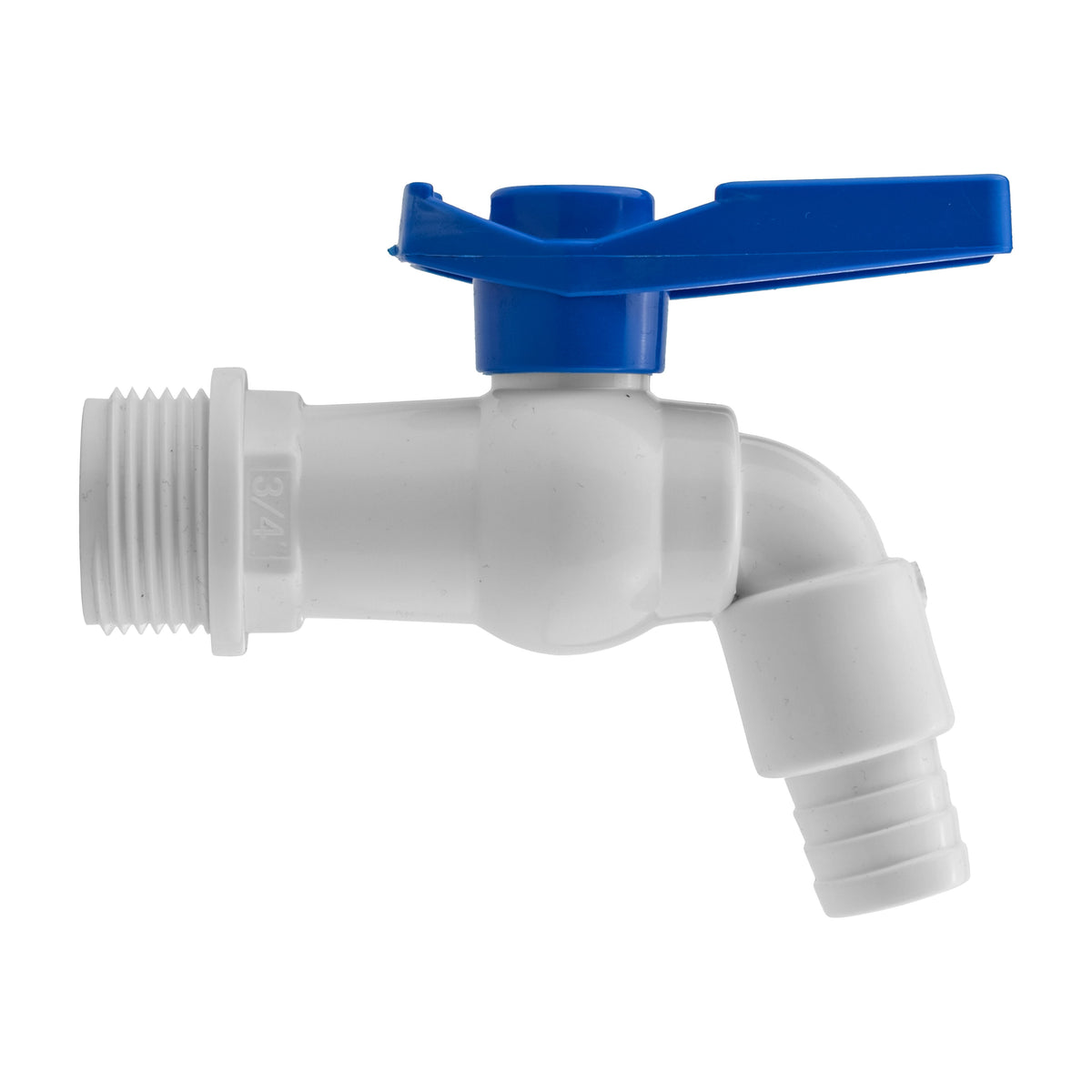 IBC 2” S60X6 Cap with Filter Extension and White Blue Plastic Tap