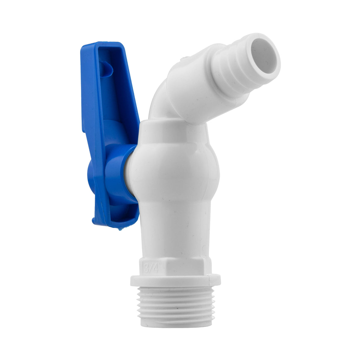 Wall Flange Kit 32mm MDPE + White PVC Tap