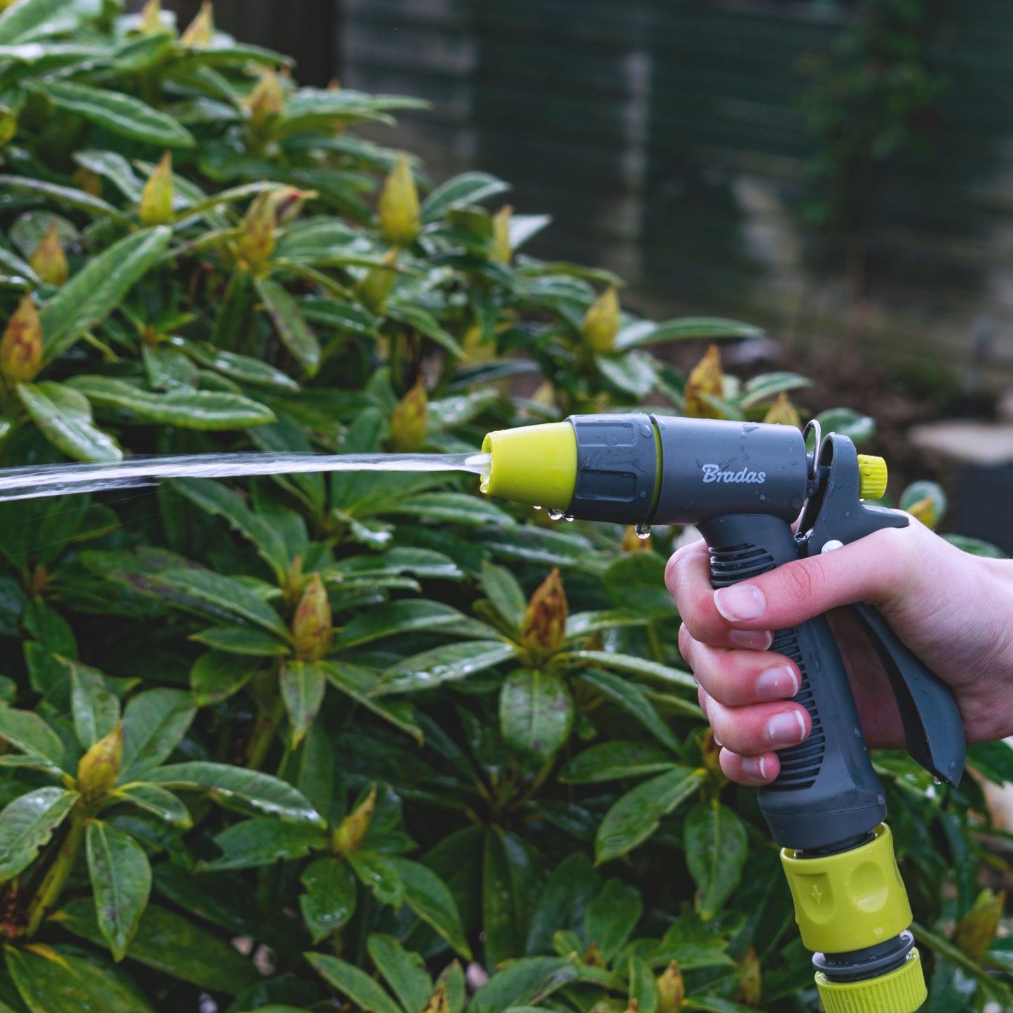 Hose Gun Water Sprayer Adjustable, Lime