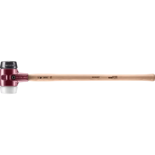 Halder Simplex soft-face sledge hammer, cast iron housing - Rubber composition / Superplastic