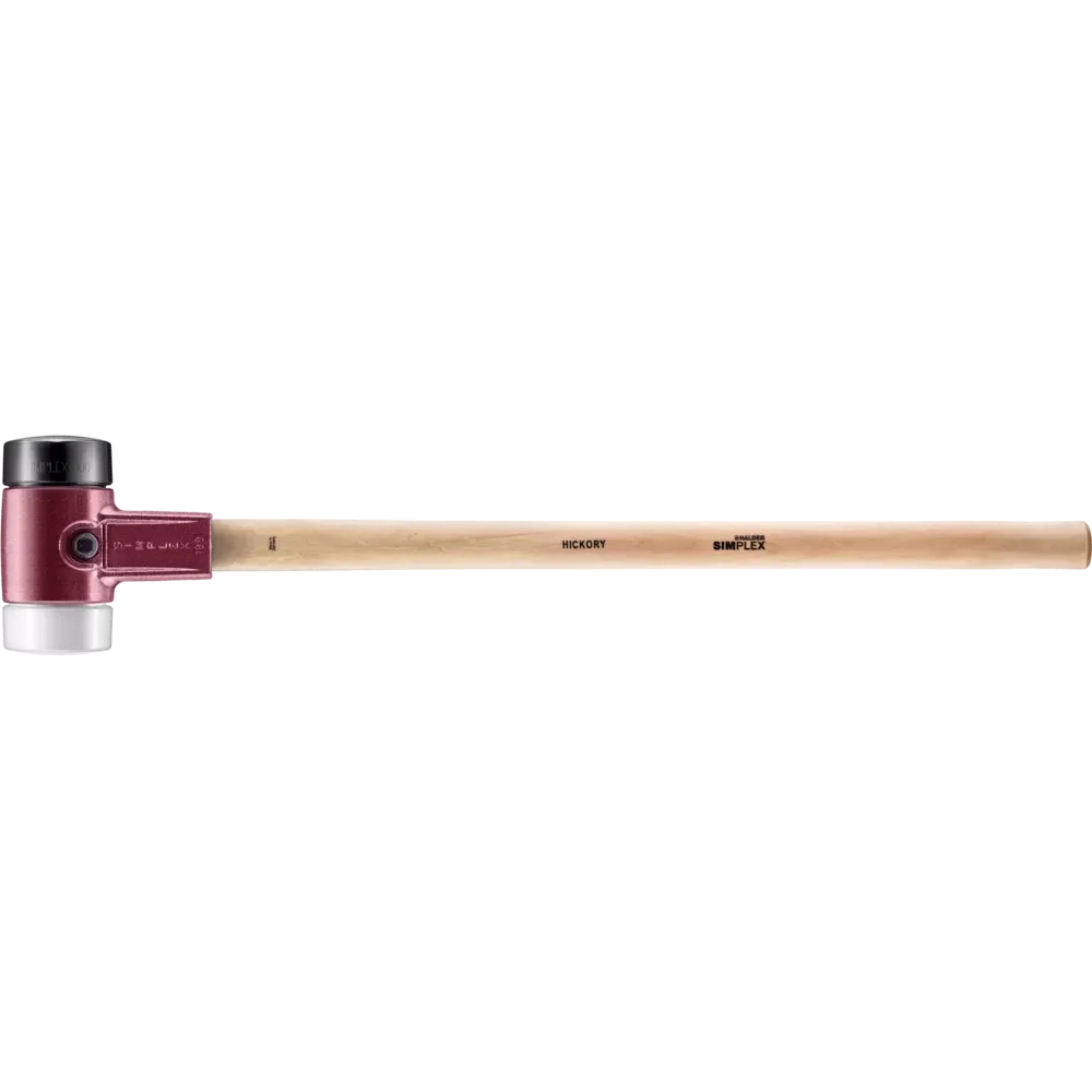 Halder Simplex soft-face sledge hammer, cast iron housing - Rubber composition / Superplastic