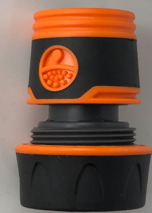 Female Soft Touch Hose Connector 1/2" or 5/8" Hose, Black