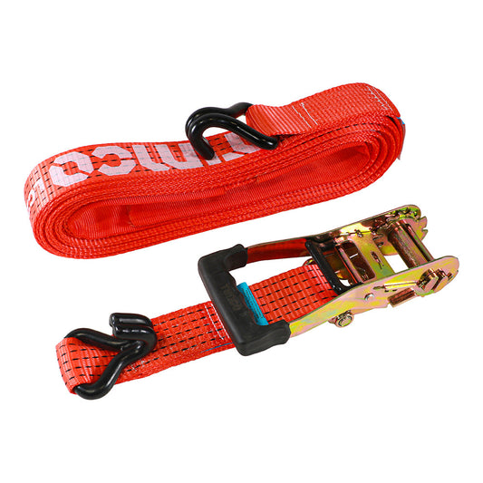 Heavy Duty Ratchet Strap with J-Hooks - 10m x 50mm