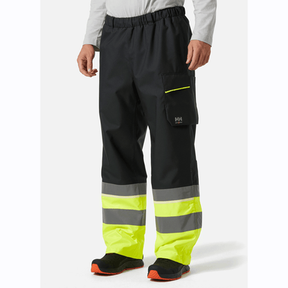 Helly Hansen 71186 Hi-Vis UC-ME Waterproof Over Shell Pants Trousers, Class 1