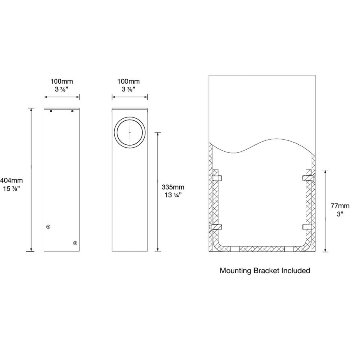 Hunza Watchman Bollard Pure LED (Series Circuit) - IP67