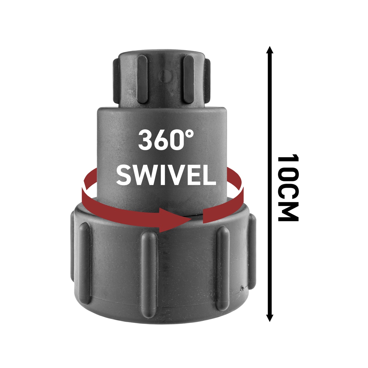 IBC 2” S60X6 – ½” BSP Extender Adaptor with Lever Tap Hose Barb and Lever Lock