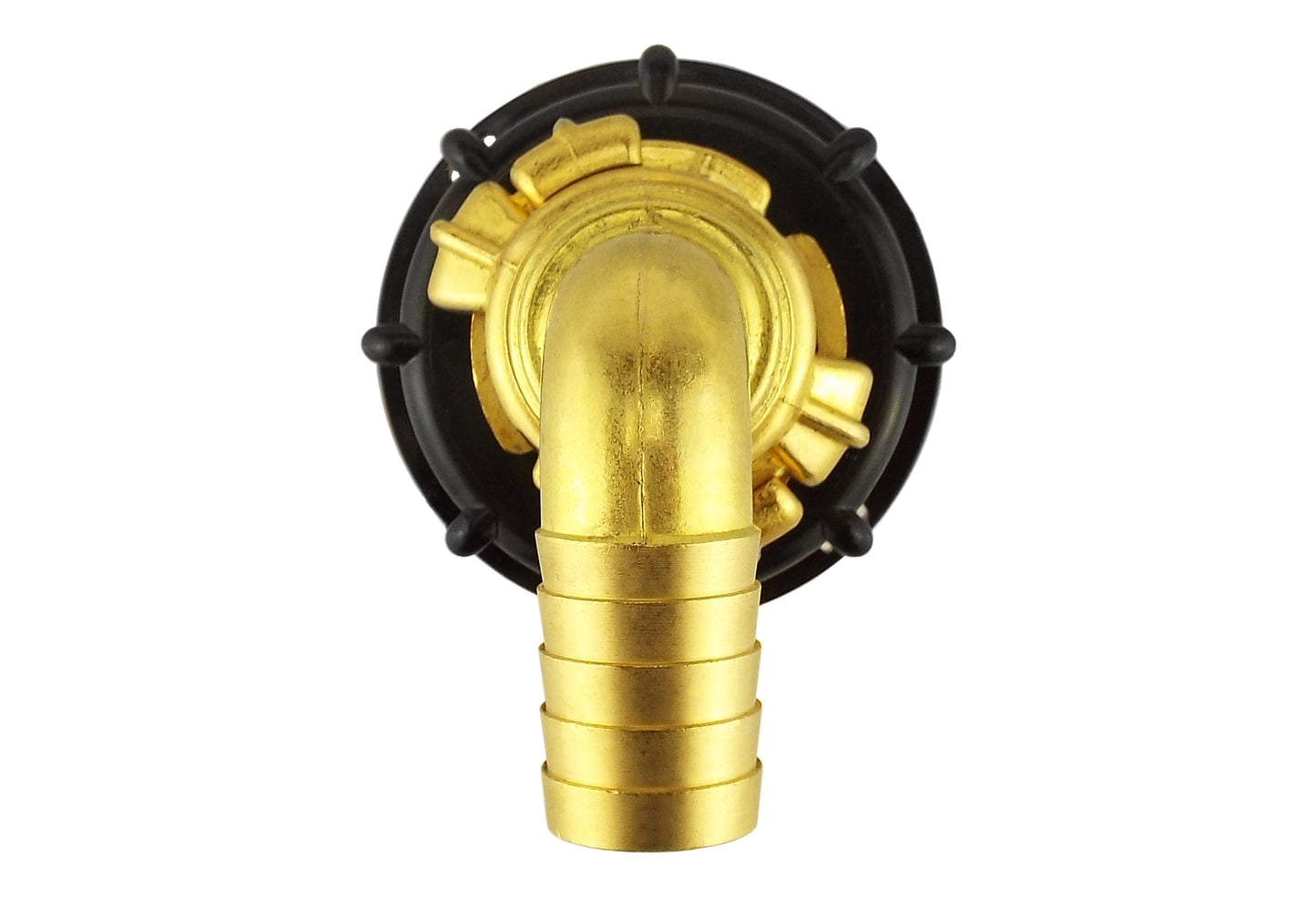 IBC 2” S60X6 Cap with Geka Type Fittings 19mm Barb Swivel Elbow
