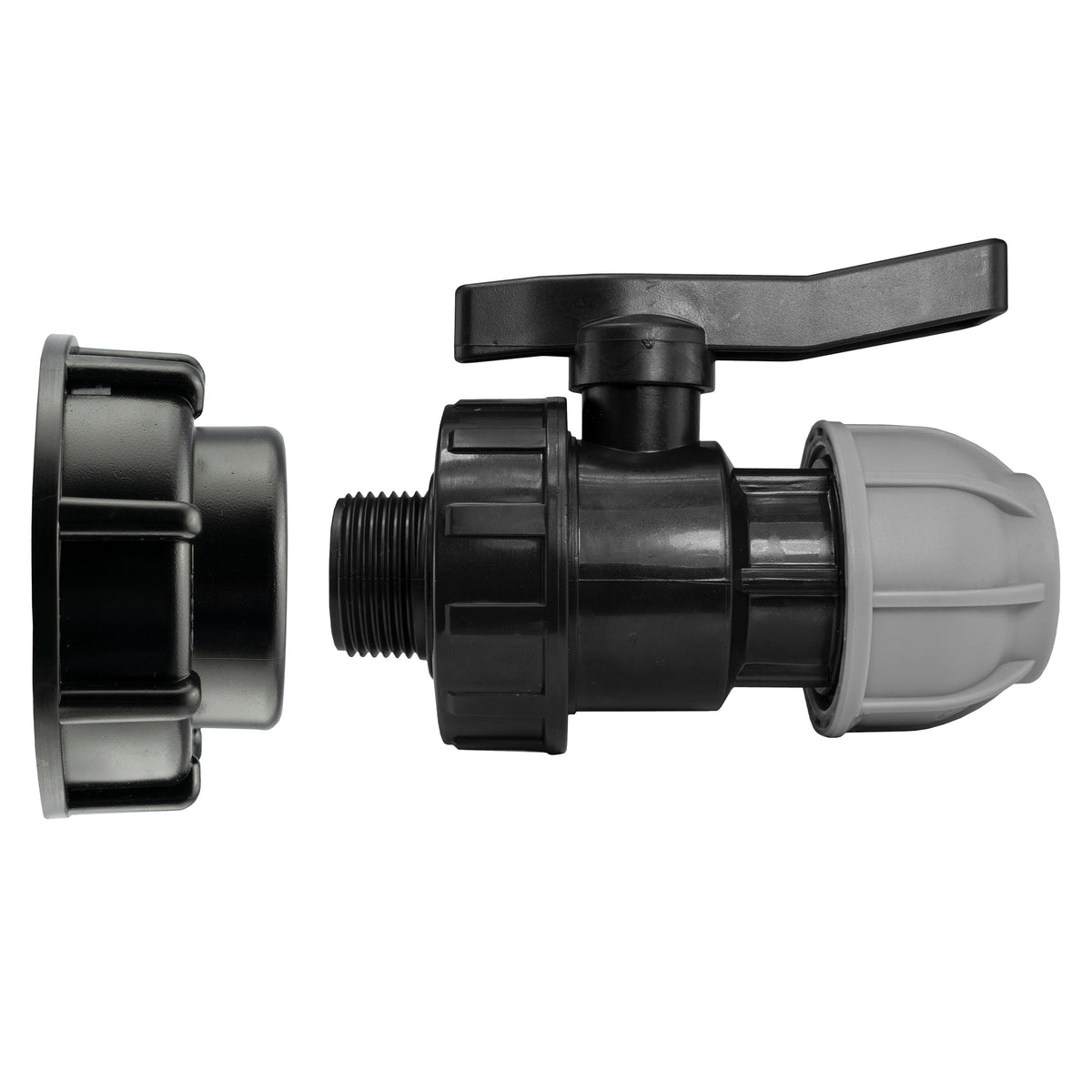 IBC 2” S60X6 Cap with 25mm MDPE Valve – Glazing Supplies Direct