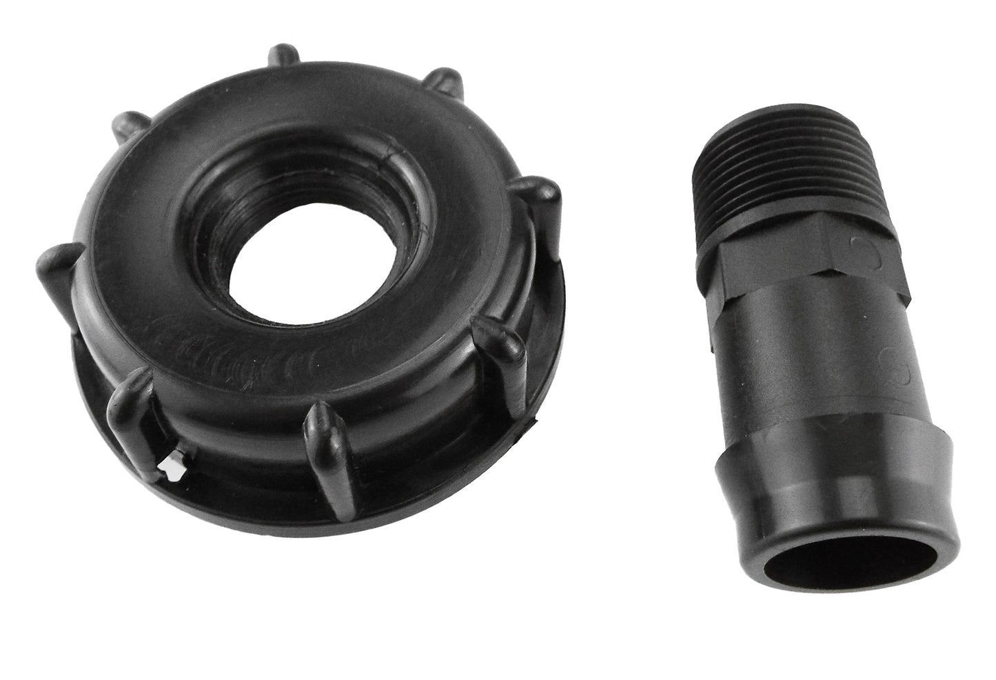 IBC 2” S60X6 Cap with Straight 25mm Barb