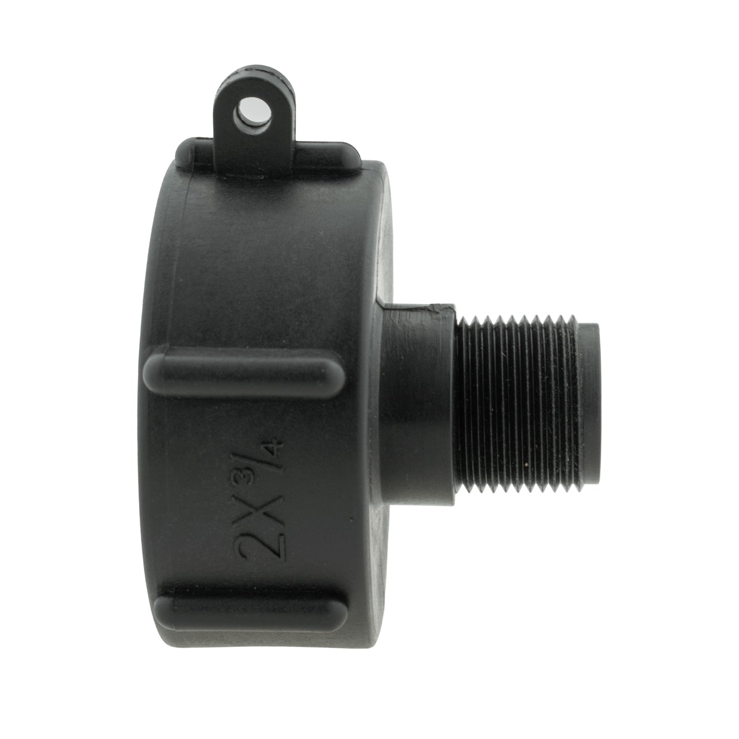 IBC 2” S60X6 Cap with In-Line BSPF Valve and ¾” BSPM Female Hose Connector Lime