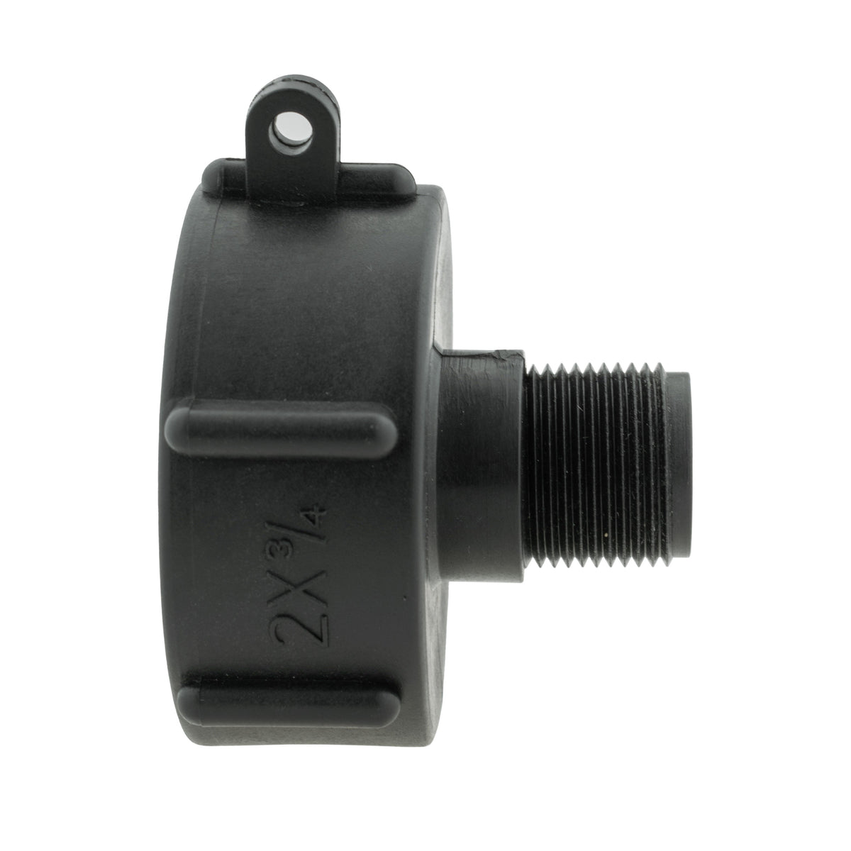 IBC 2” S60X6 Cap with BSPF Thread-Quick Connect Male Valve and Hose Connector Lock