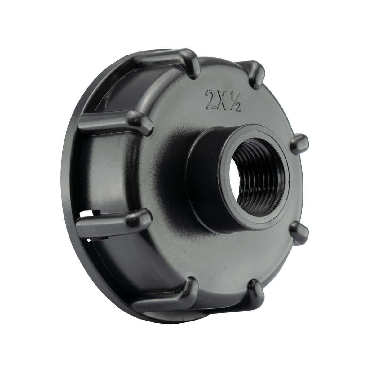 IBC 2” S60X6 Cap with Geka Type Fittings 13mm Barb Swivel Elbow