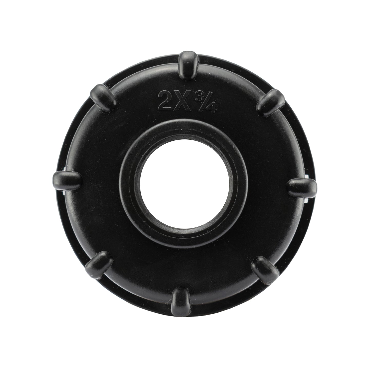 IBC 2” S60X6 Cap with Quick Connect Nickle Plated Bib Tap ¾” BSP