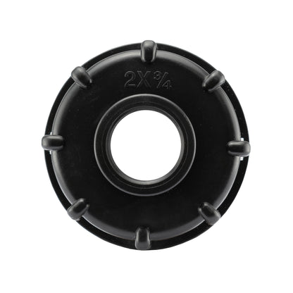 IBC 2” S60X6 Cap with Water Filter, Bib Tap and Max Flo Hose Connectors Set