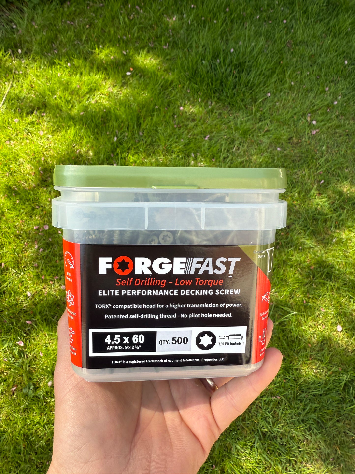 ForgeFast Decking Screws – Green Tub – Self-Drill – Torx Countersunk
