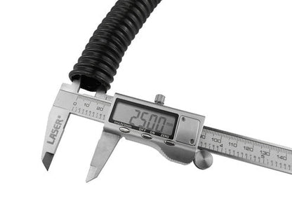 Corrugated Pipe 1" (25mm) with 2 x Double Wire Clips Set