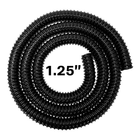 Corrugated Pipe 1.25" (32mm) with 2 x Double Wire Clips Set