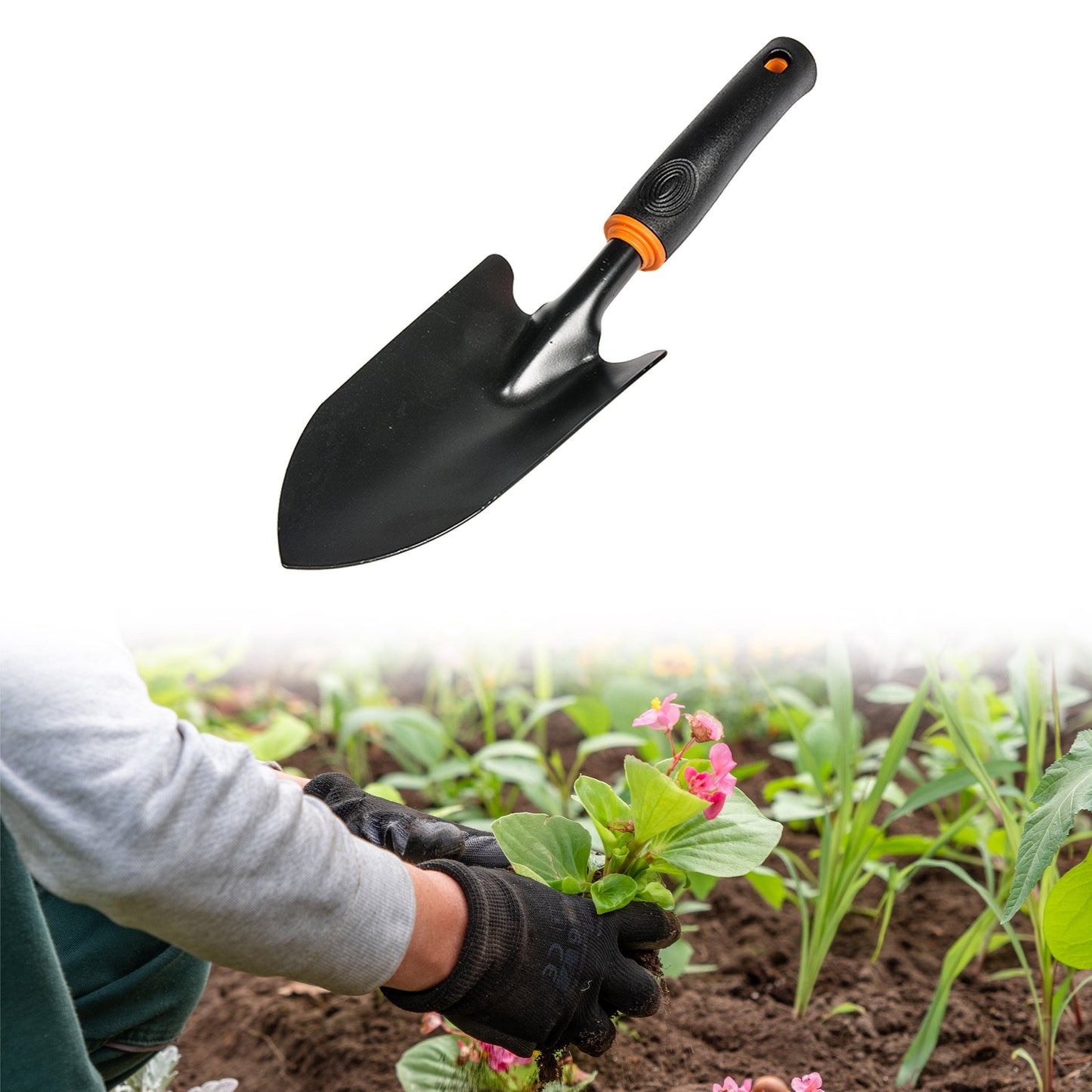 Digger-Hoe, Narrow Spade and Wide Spade Garden Tool Set