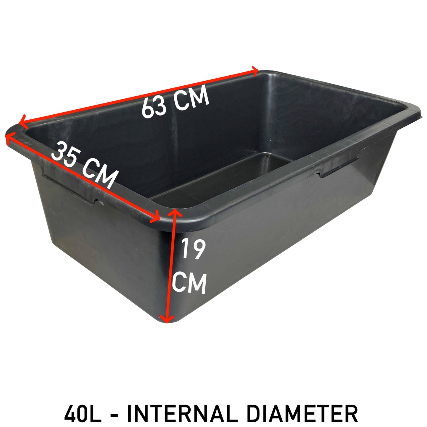Versatile Large 40L Dog Bath/Pool/Tub - Suitable for Small Dog Breeds - with Drain Plug & Premium Connector - Durable, Easy to Store