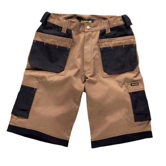Standsafe WK020 Contrast Holster Pocket Work Shorts Khaki 40" Waist