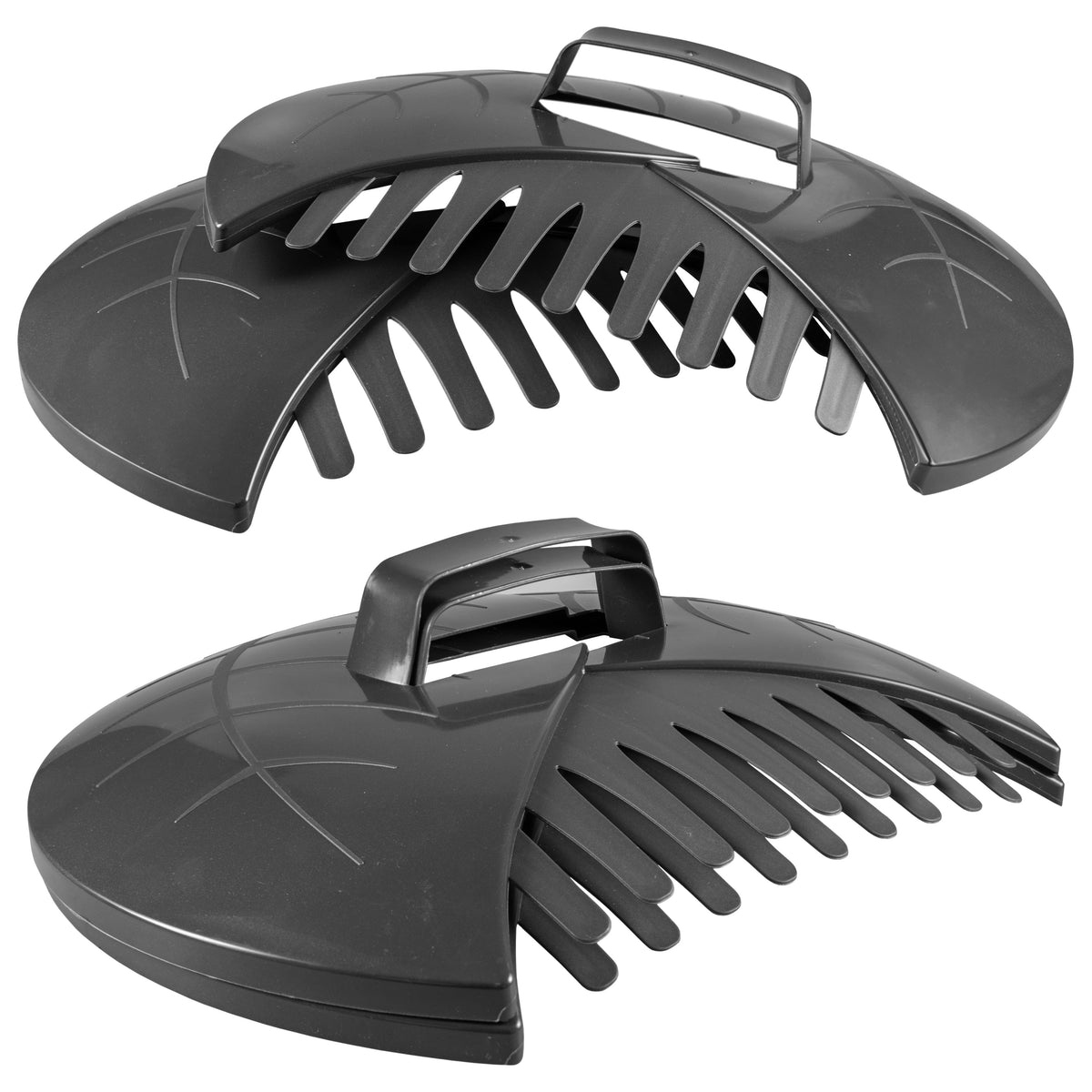 Leaf Grab Garden Cleaning Scoops, Dark Gray