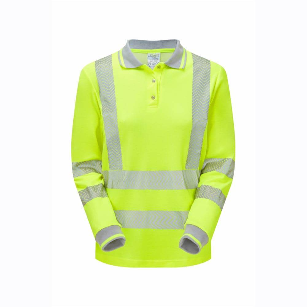 PULSAR LIFE LFE953 / LFE954 Ladies Long Sleeve Sustainable Hi-Vis Polo Shirt
