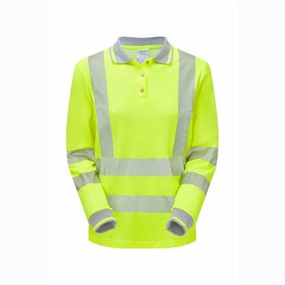 PULSAR LIFE LFE953 / LFE954 Ladies Long Sleeve Sustainable Hi-Vis Polo Shirt