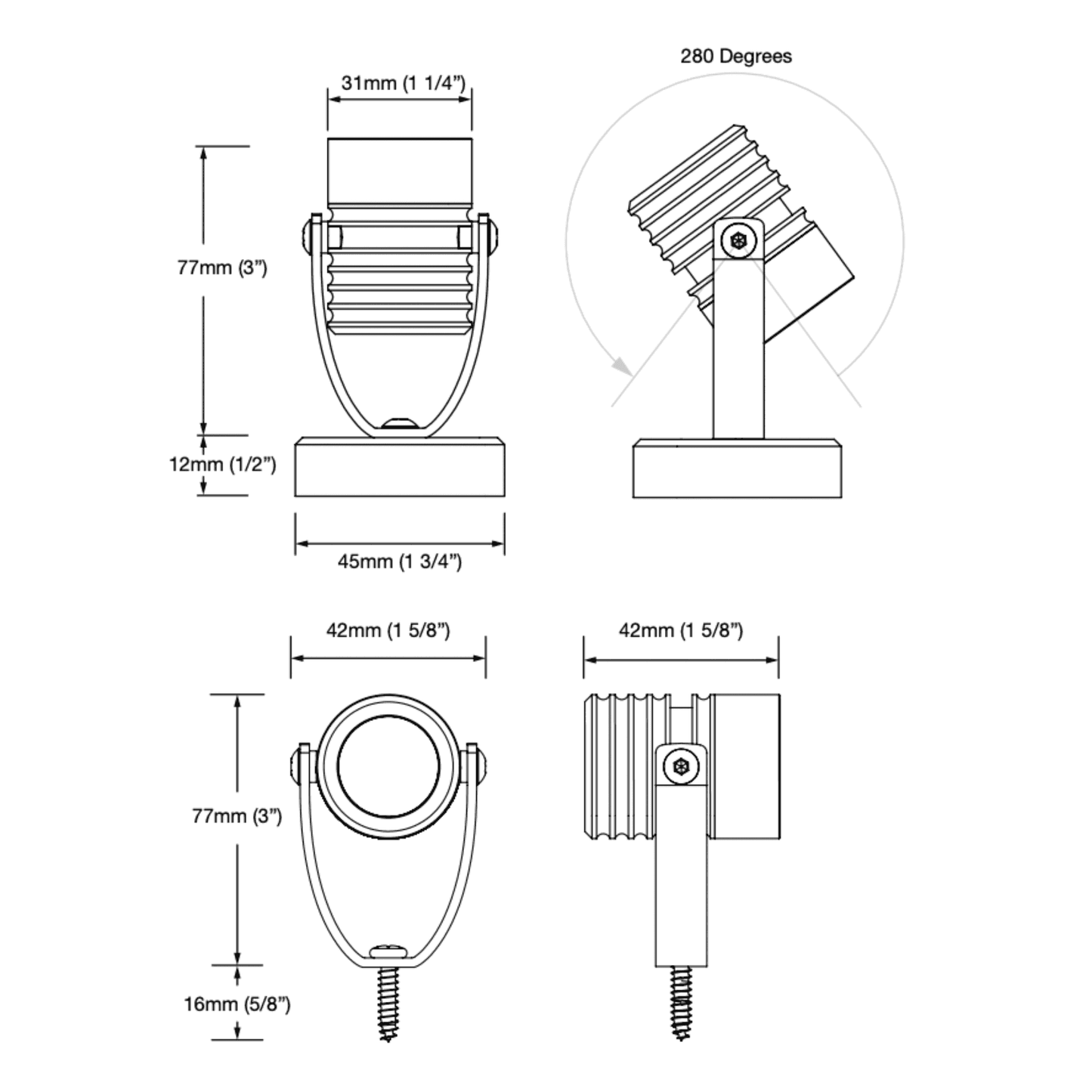 LuxR Modux One Spike Spot (Series Circuit) - IP68