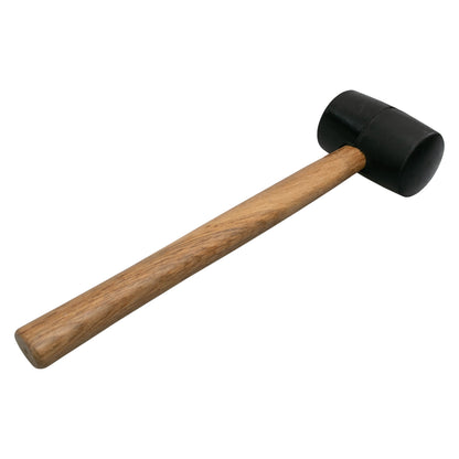 Rubber Mallet with Wooden Handle - Home Nail Framing Roofing Straight Handle DIY Hand Tool