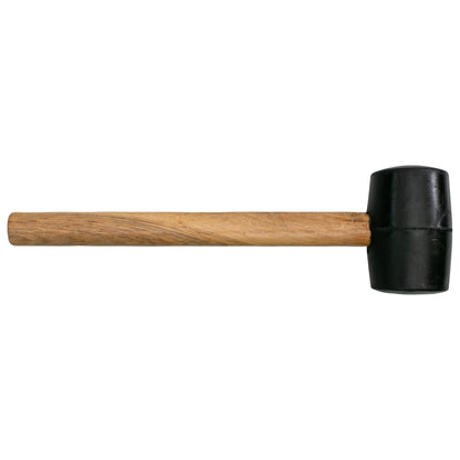 Rubber Mallet with Wooden Handle - Home Nail Framing Roofing Straight Handle DIY Hand Tool