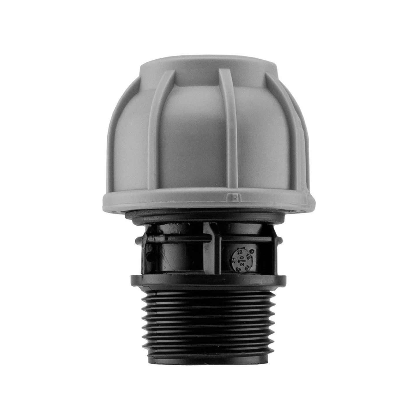 20mm MDPE Straight with BSPF-Quick Connect Valve & Hose Connector Black Soft