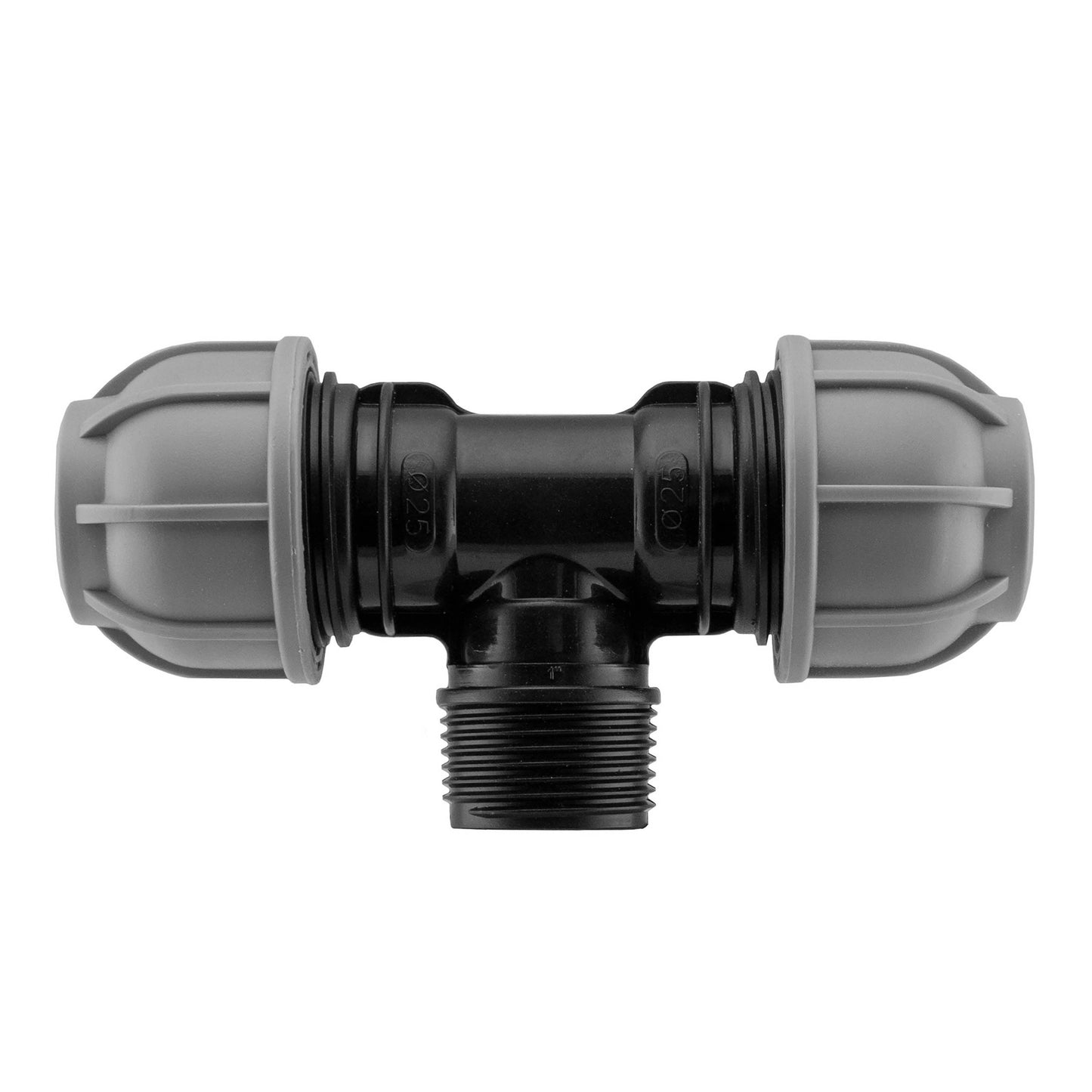 Wall Flange Kit 20mm MDPE - Lever Valve & 25mm MDPE Tee Outlet