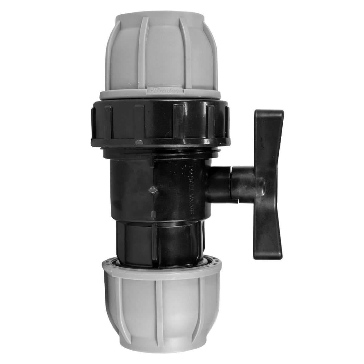 Wall Flange Kit 32mm MDPE + 32mm MDPE Valve + Direct Hose Connector