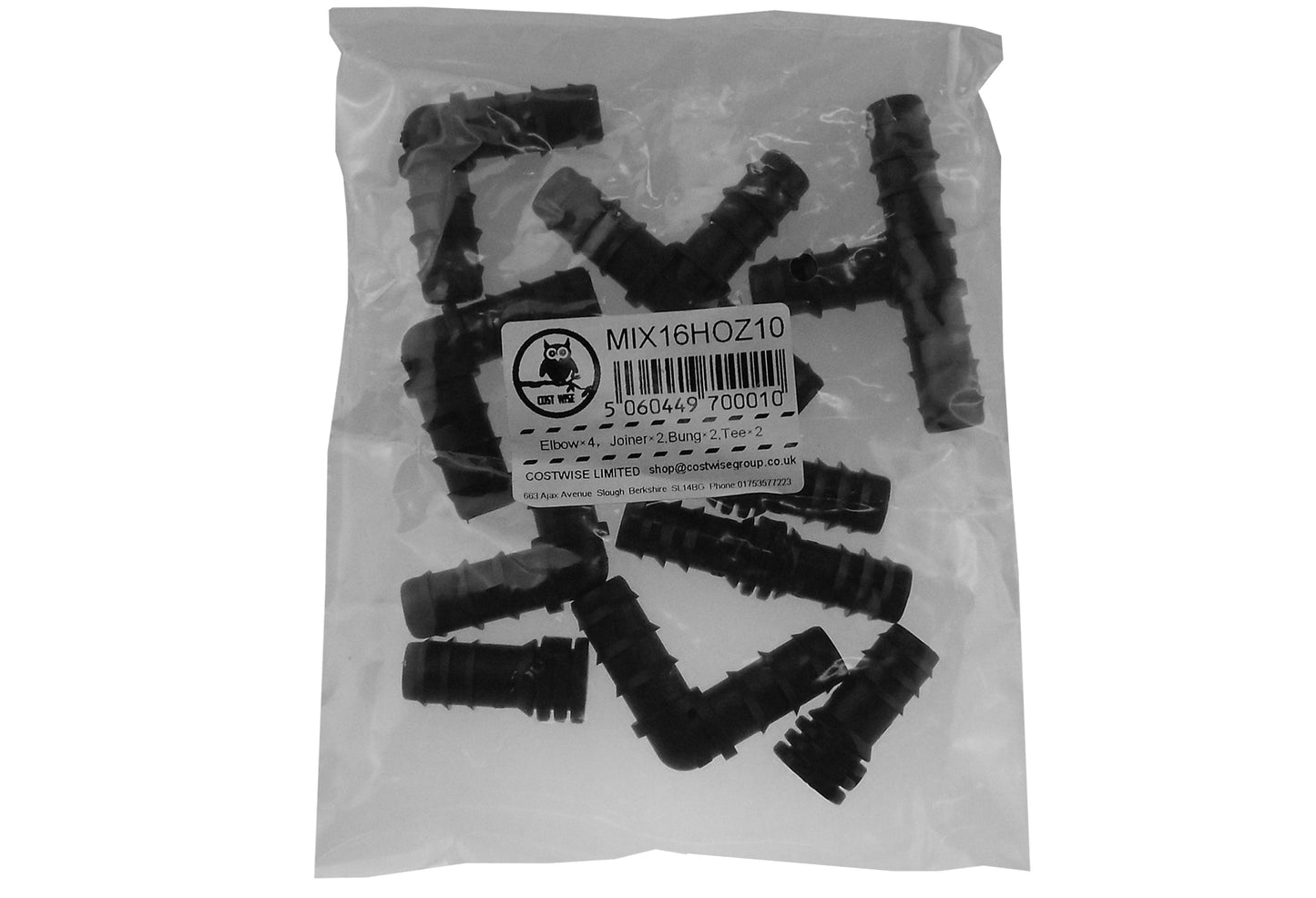Mix 1/2" Barb Connectors HOZ10