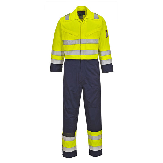 Portwest Modaflame Work Hi-Vis Multi-Norm Contrast FR Coverall