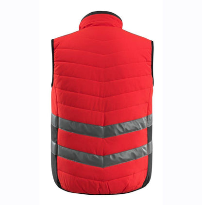Mascot 15565 Water Repellent Padded Gilet Bodywarmer Hi-Vis Red/Dark Anthracite Large