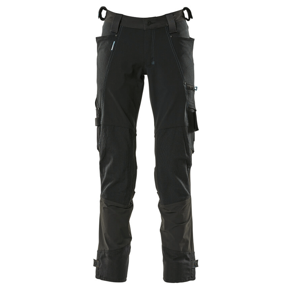 Mascot Adanced 17079 Water-Repellent Stretch Kneepad Work Trouser - Black 32" Waist, 30" Leg