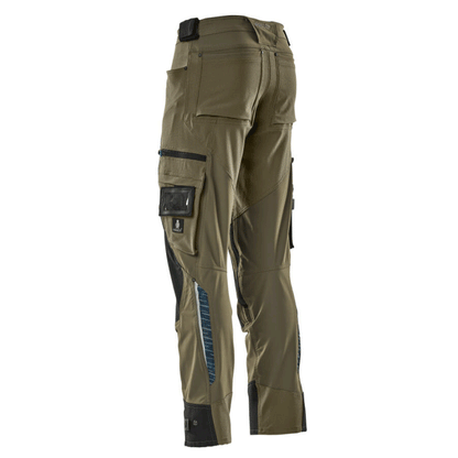 Mascot Adanced 17079 Water-Repellent Stretch Kneepad Work Trouser Moss Green