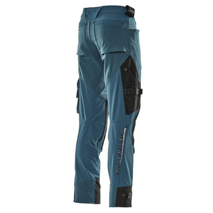 Mascot Adanced 17079 Water-Repellent Stretch Kneepad Work Trouser Petrol Blue