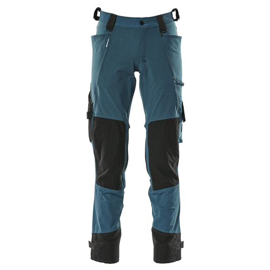 Mascot Adanced 17079 Water-Repellent Stretch Kneepad Work Trouser Petrol Blue