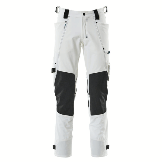 Mascot Adanced 17079 Water-Repellent Stretch Kneepad Work Trouser White