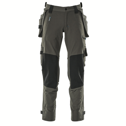 Mascot Advanced 17031 Water-Repellent Stretch Holster Pocket Work Trouser Dark Anthracite