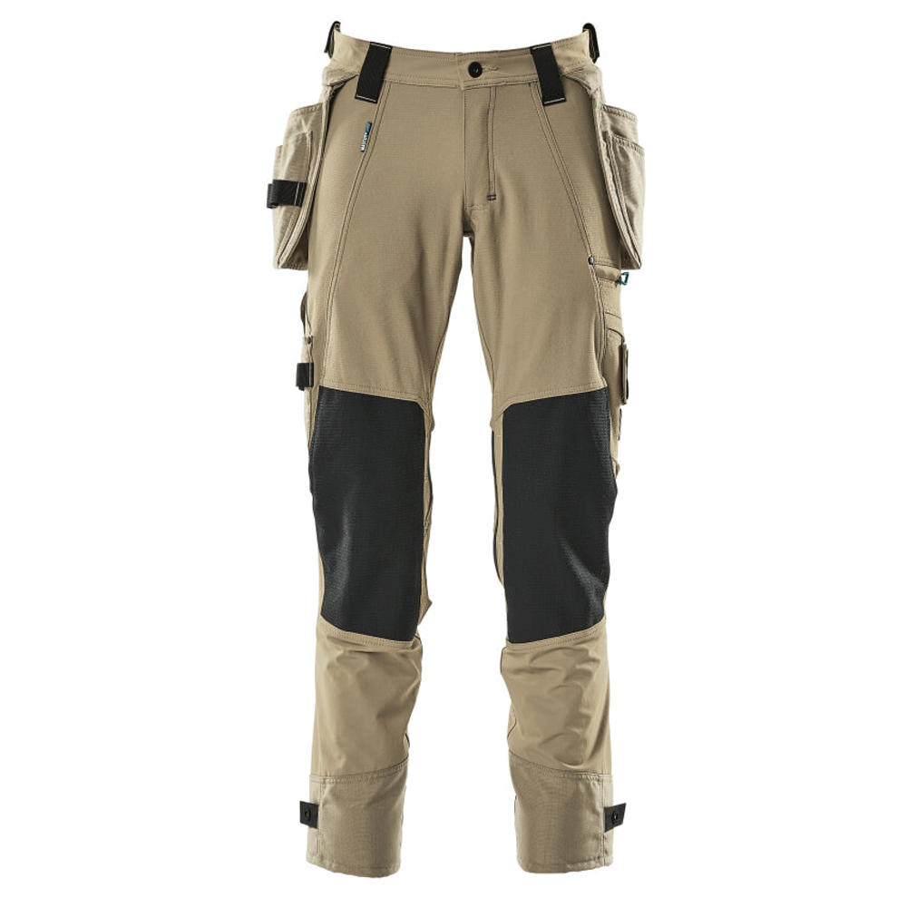 Mascot Advanced 17031 Water-Repellent Stretch Holster Pocket Work Trouser Khaki