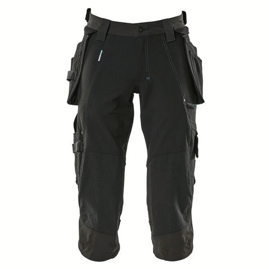 Mascot Advanced 17049 Water-Repellent Knee Pad Holster Pocket Stretch Pirate Trousers Black