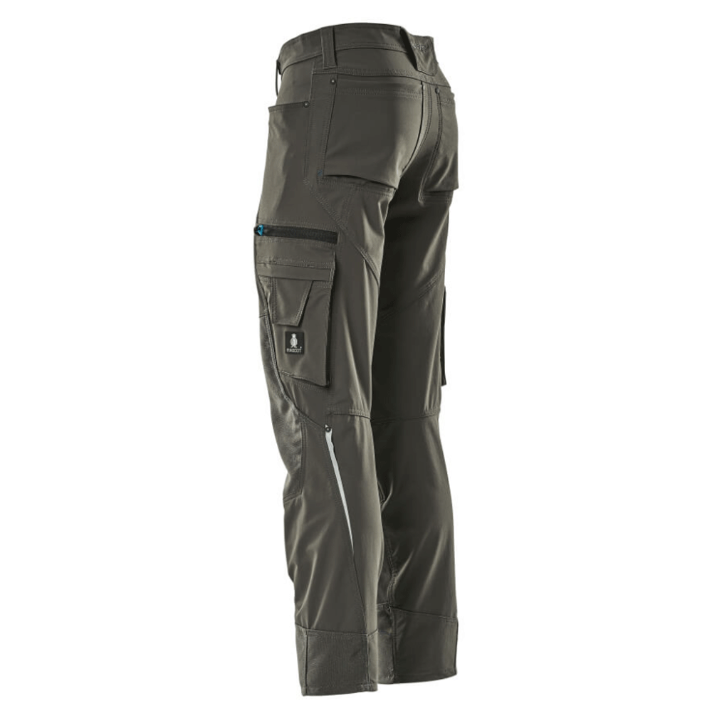 Mascot Advanced 17179 Ultimate Stretch Kneepad Work Trousers Dark Anthracite, 27" Waist 30" Leg