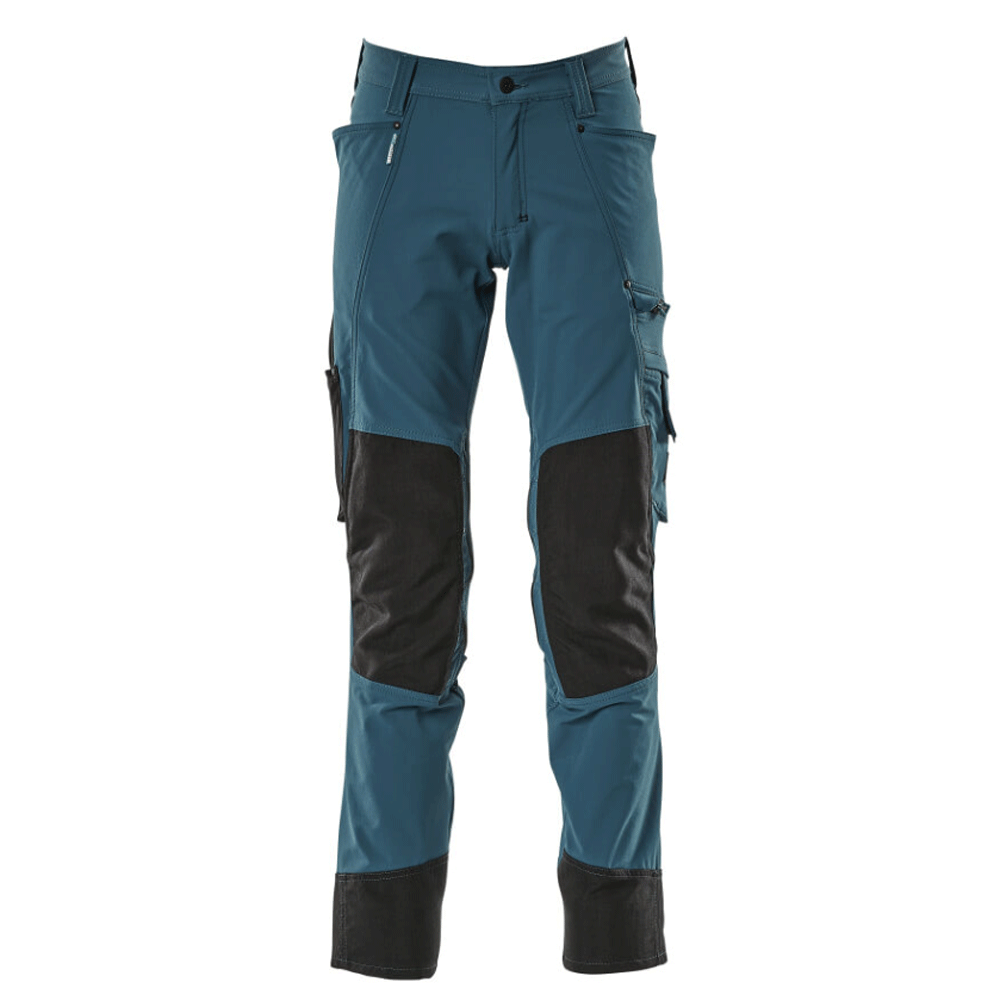 Mascot Advanced 17179 Ultimate Stretch Kneepad Work Trousers Petrol Blue