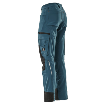 Mascot Advanced 17179 Ultimate Stretch Kneepad Work Trousers Petrol Blue