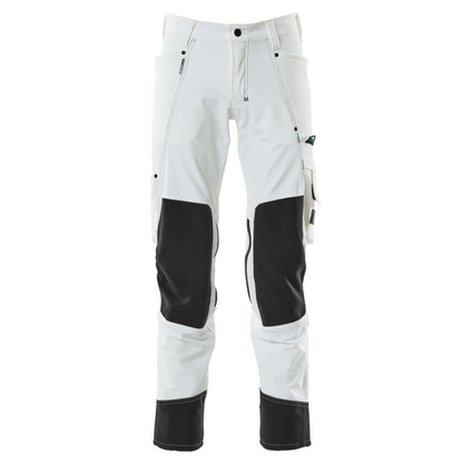 Mascot Advanced 17179 Ultimate Stretch Kneepad Work Trousers White