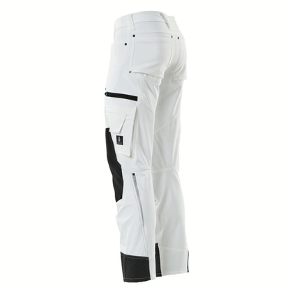 Mascot Advanced 17179 Ultimate Stretch Kneepad Work Trousers White