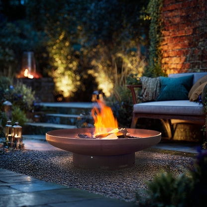 Heavy-Duty Pre-Rusted Metal Corten Steel Round Firepit